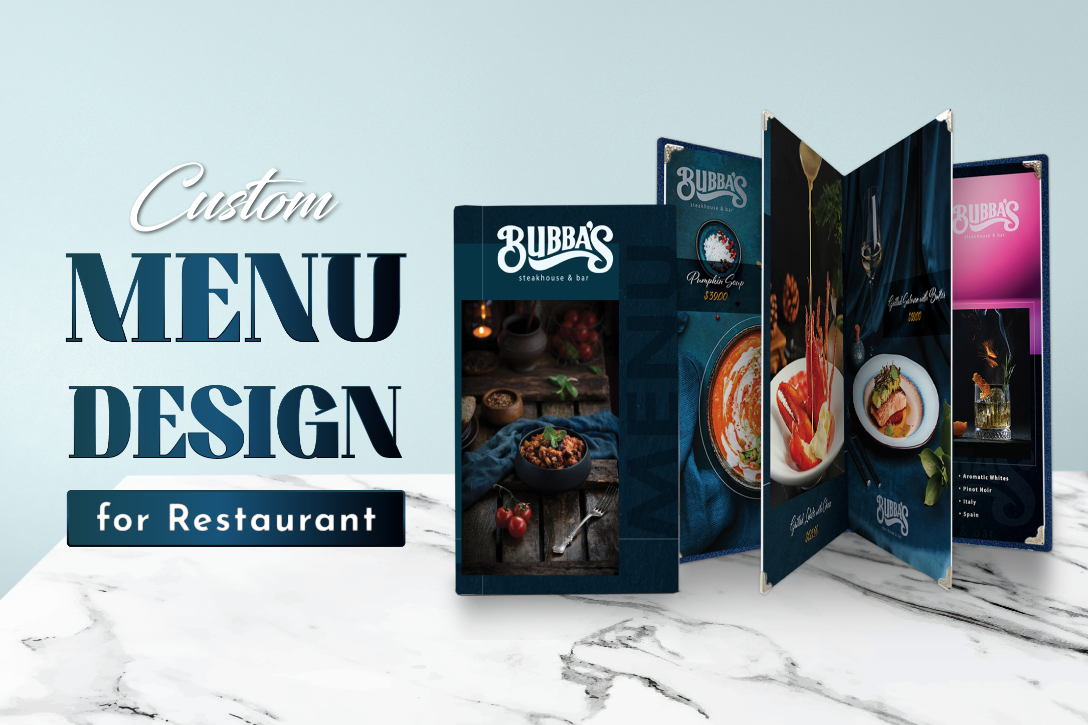 Custom Menu Design for Restaurants DazzlePixels Custom Menu Design for Restaurants