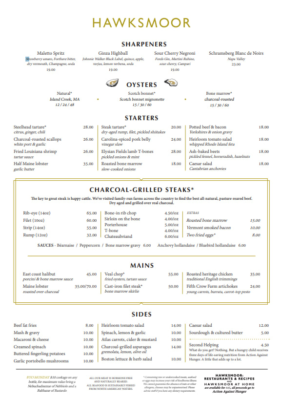 Hawksmoor-NYC-menu